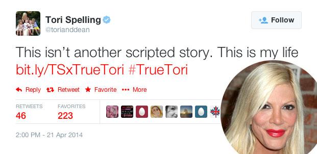 Tori Spelling Fakes