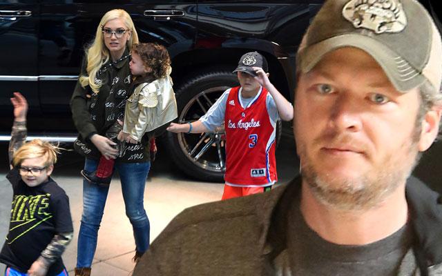 Blake Shelton Spends Time With Gwen Stefani's Kids