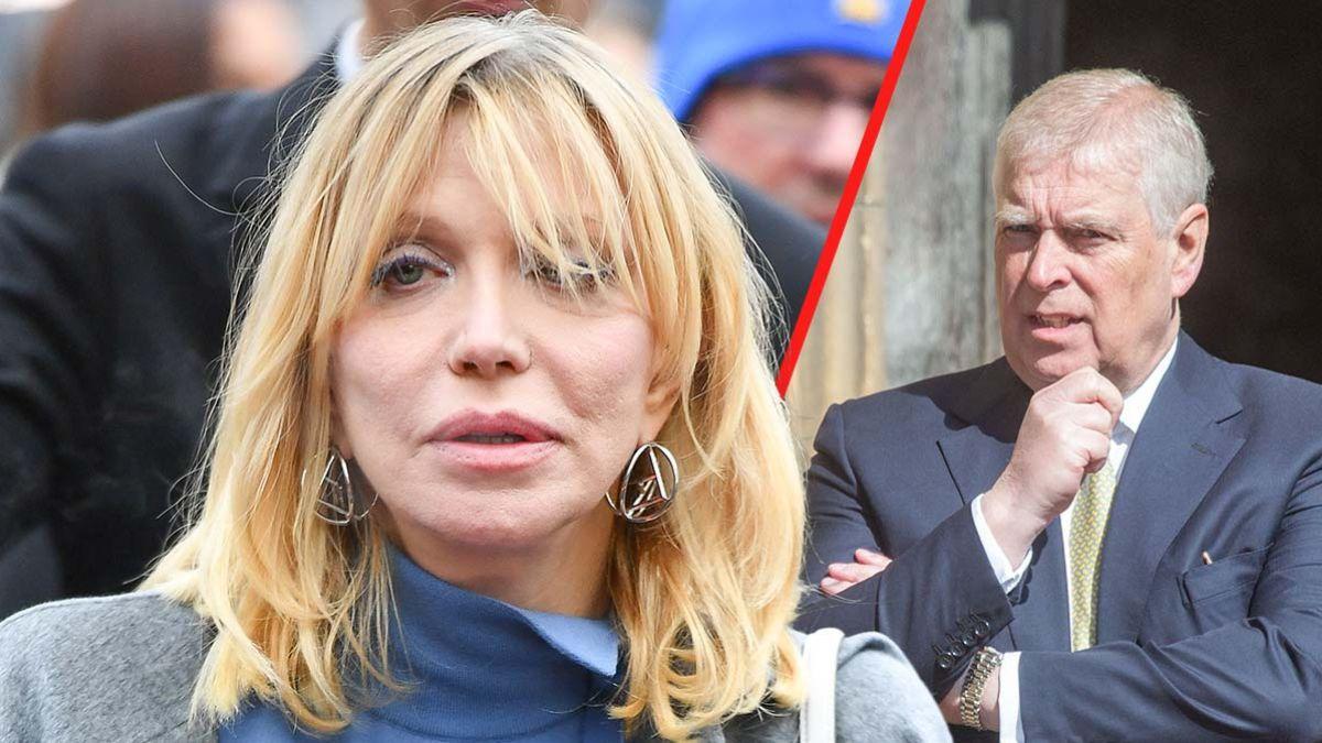 Prince Andrew allegedly visited Courtney Love's home unannounced.