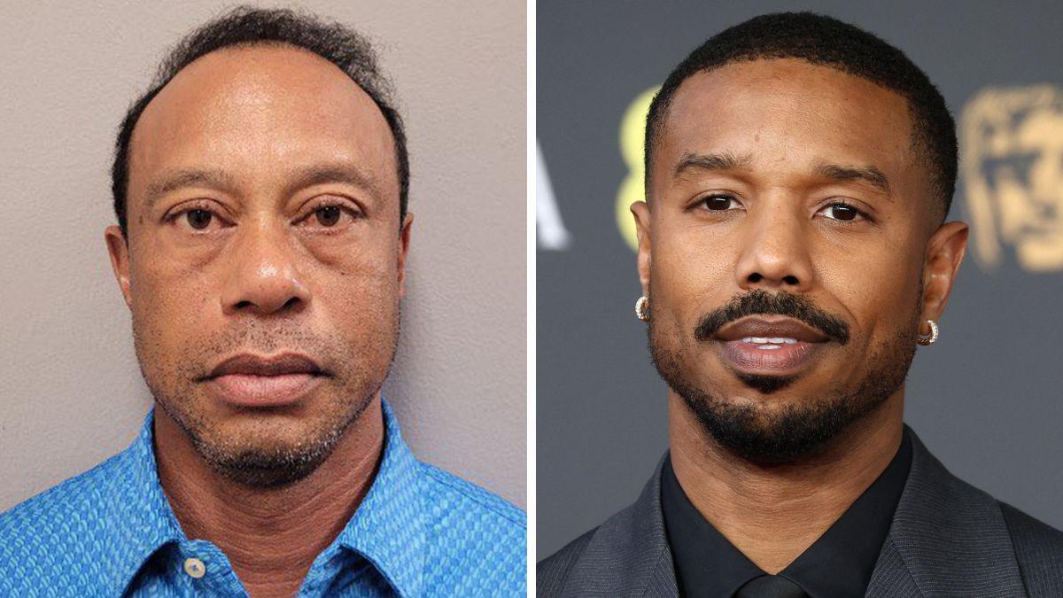 Photo of Tiger Woods, Michael B. Jordan