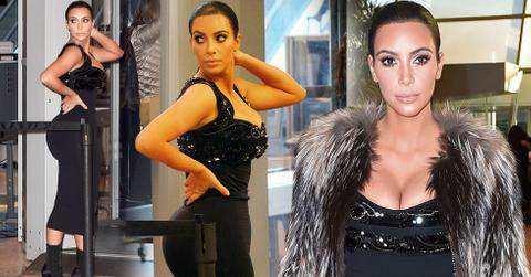 Kim Kardashian Airport Cleavage Body Scanner