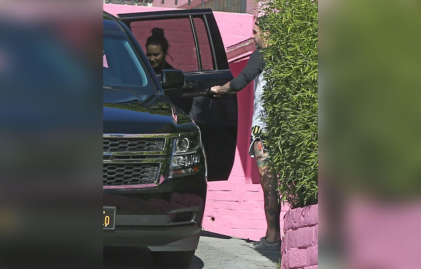 Demi Lovato seen leaving the gym after her workout session in Los