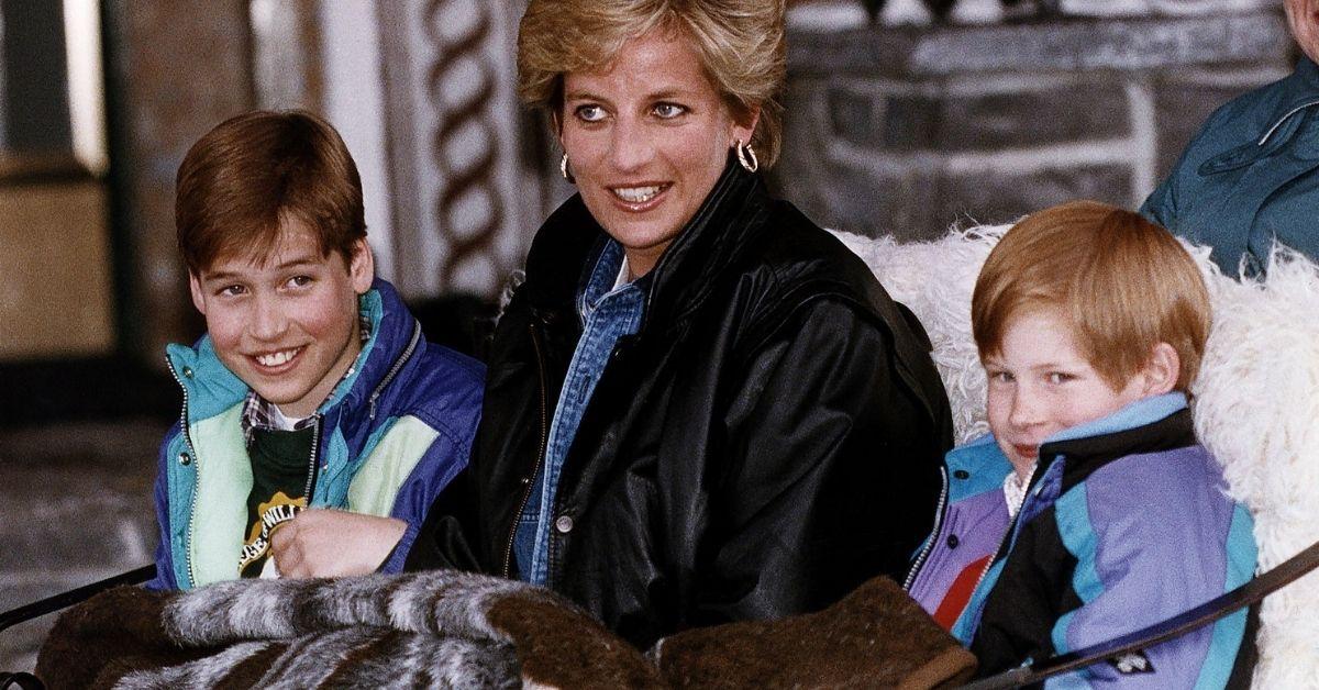 Photo of Princess Diana, Prince William and Harry.