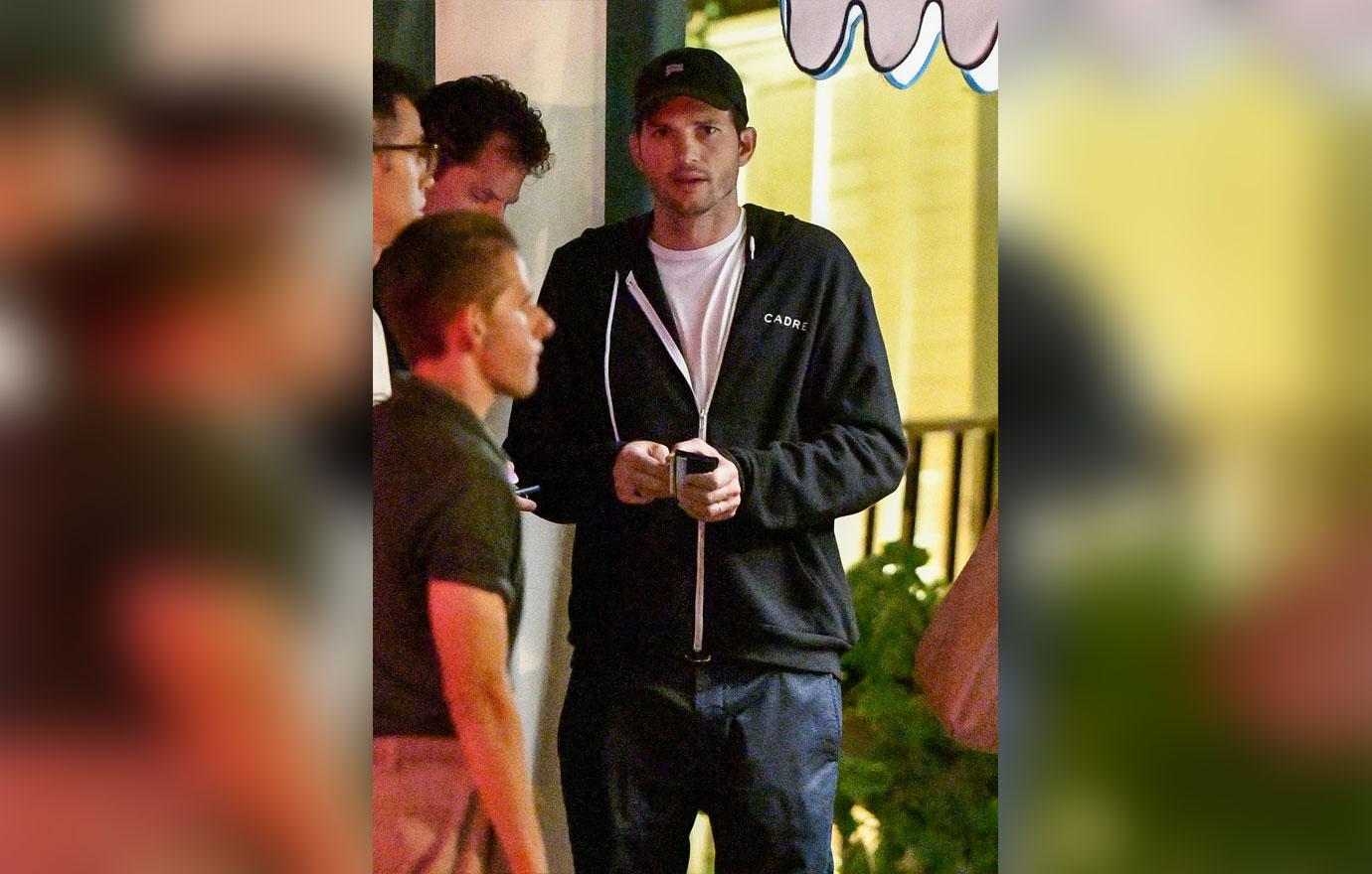 Ashton Kutcher Looks Angry After Demi Moore Accusations