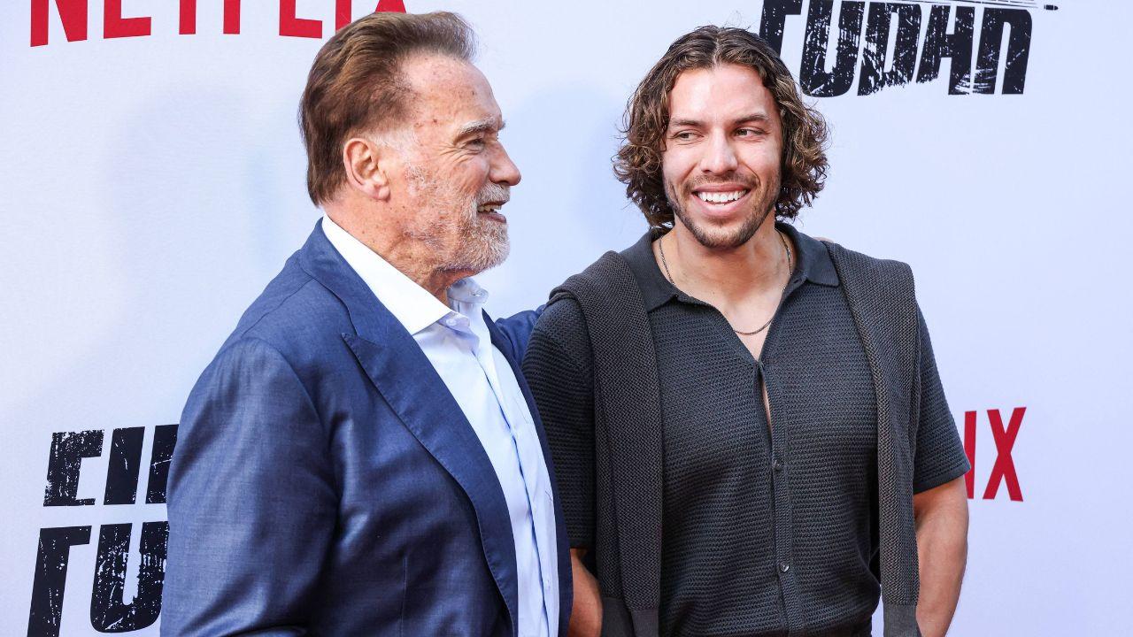 Photo of Arnold Schwarzenegger and Joseph Baena