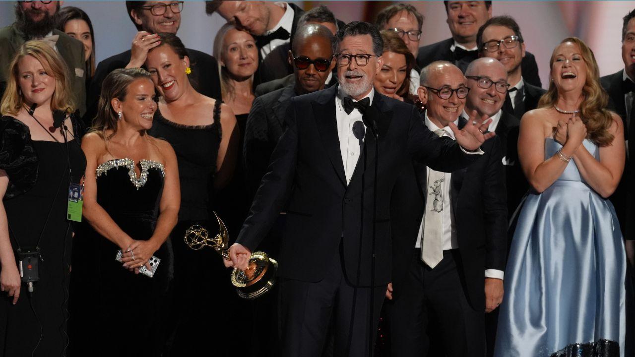 Colbert won his final Emmy for his canceled talk show.