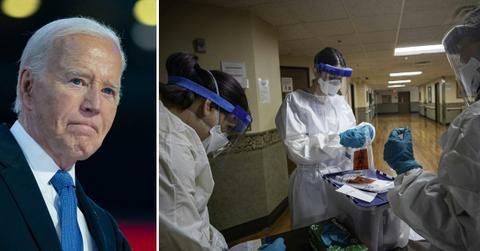 Composite photo of Joe Biden.