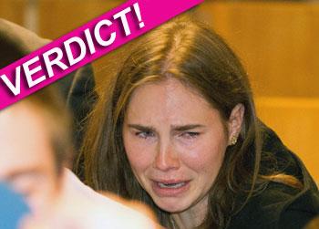 //amanda knox verdict photos cries splash