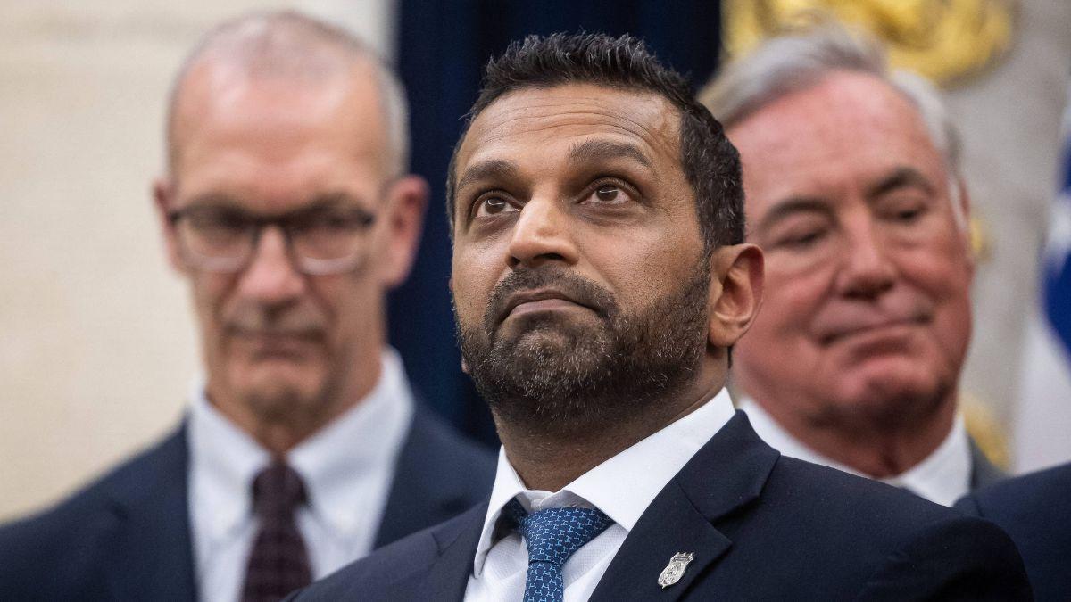 image of Patel later joined Donald Trump at a White House briefing, where he outlined the FBI's investigation.