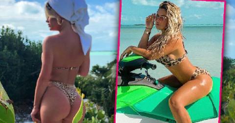 Kim Zolciak Brielle Biermann Matching Leopard Print bikinis