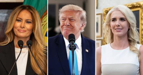 split image of Melania Trump; Donald Trump; Natalie Harp