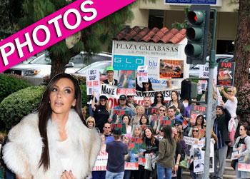 //kim kardashian dash fur protest post
