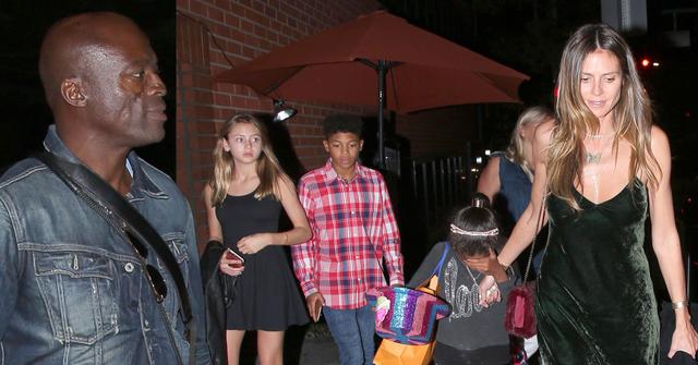 //heidi klum seal back together split pp