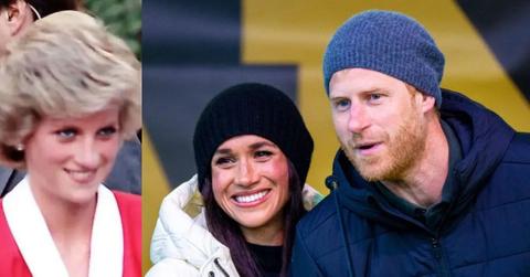 Photo of Diana, Harry and Meghan
