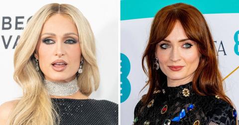 Split photo of Paris Hilton and Sophie Turner.