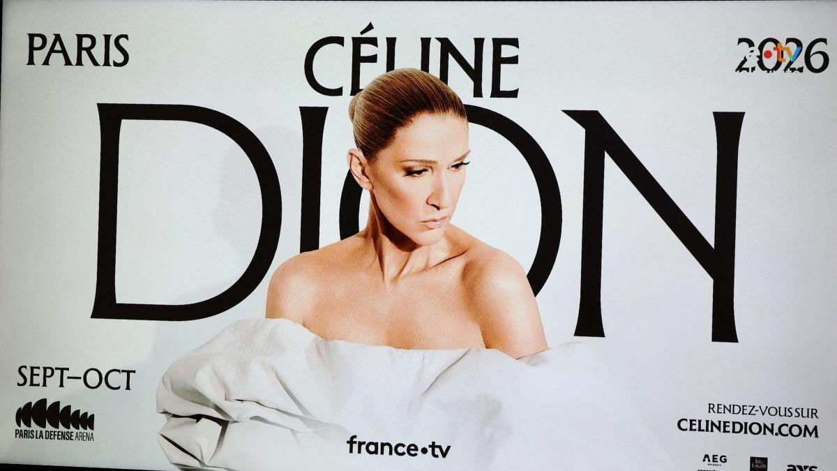 Photo of Celine Dion's promotional poster