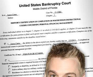 //aaron carter completes debt classes tall