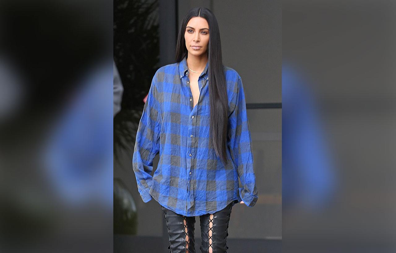 Kim Kardashian Sports Possible Breast Reduction After Kanye West