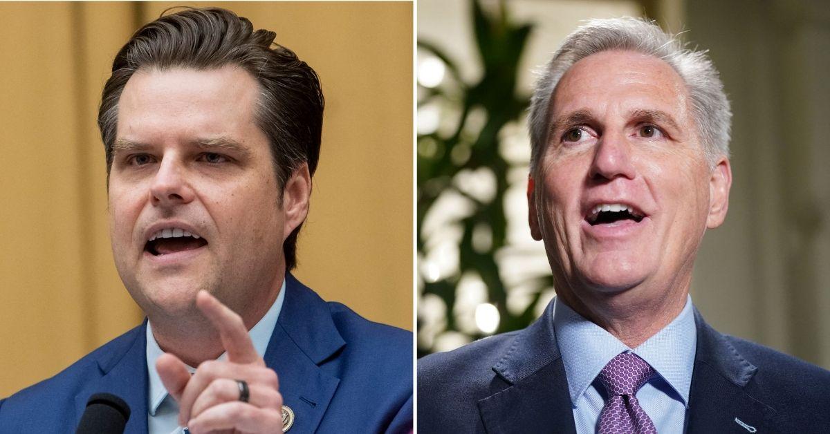 matt gaetz denies ousting kevin mccarthy revenge house ethics inquiryjpg