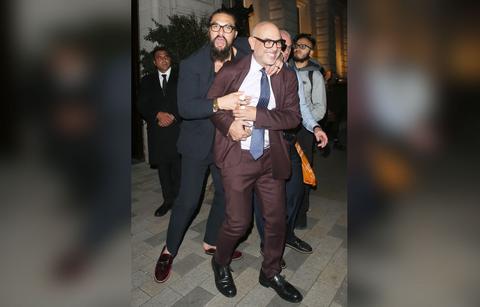 jason momoa stumbles out la bar am lisa bonet female friend photos r