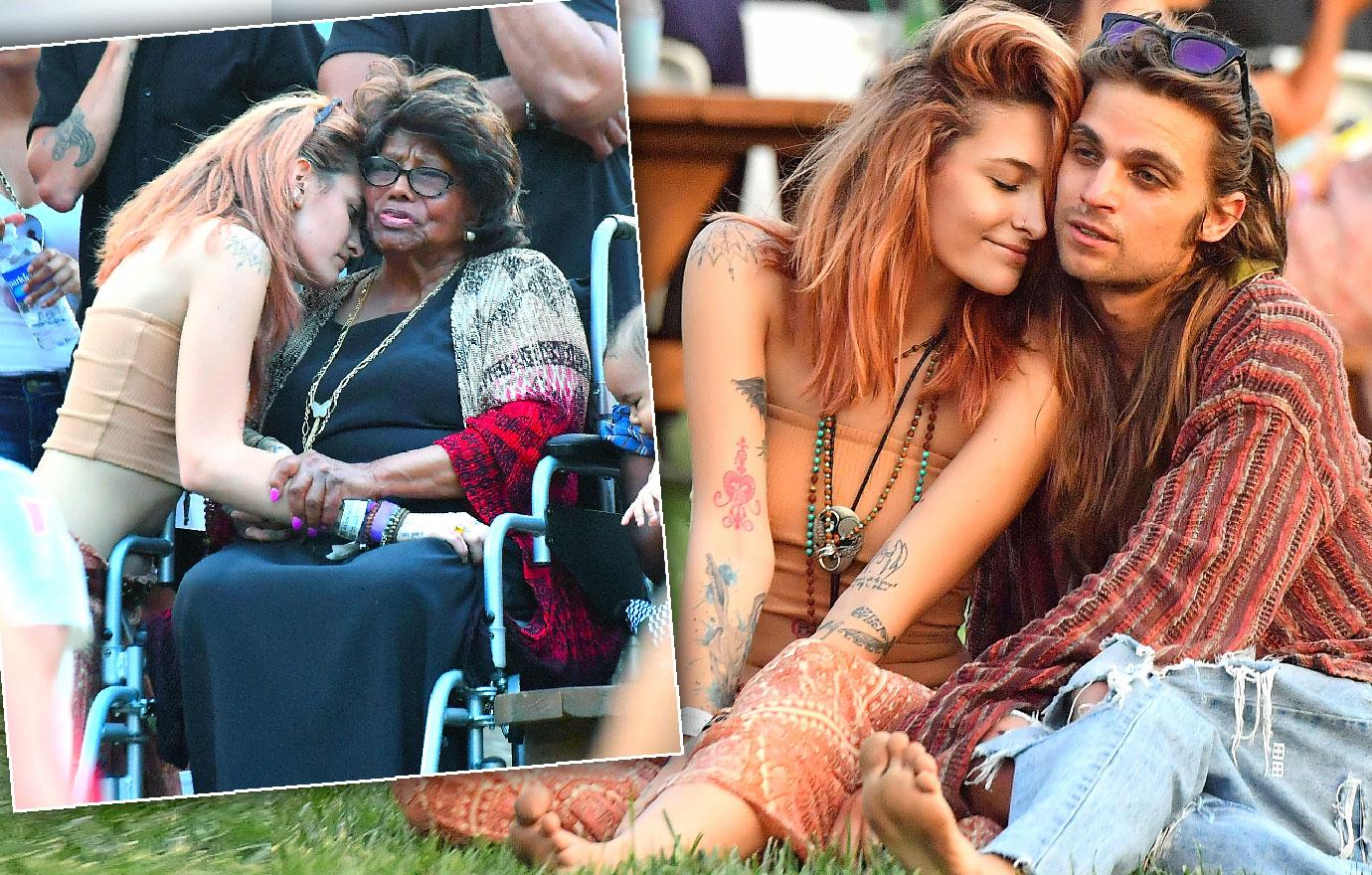 Paris Jackson And Boyfriend And Grandma Katherine At Cancer Fundraiser