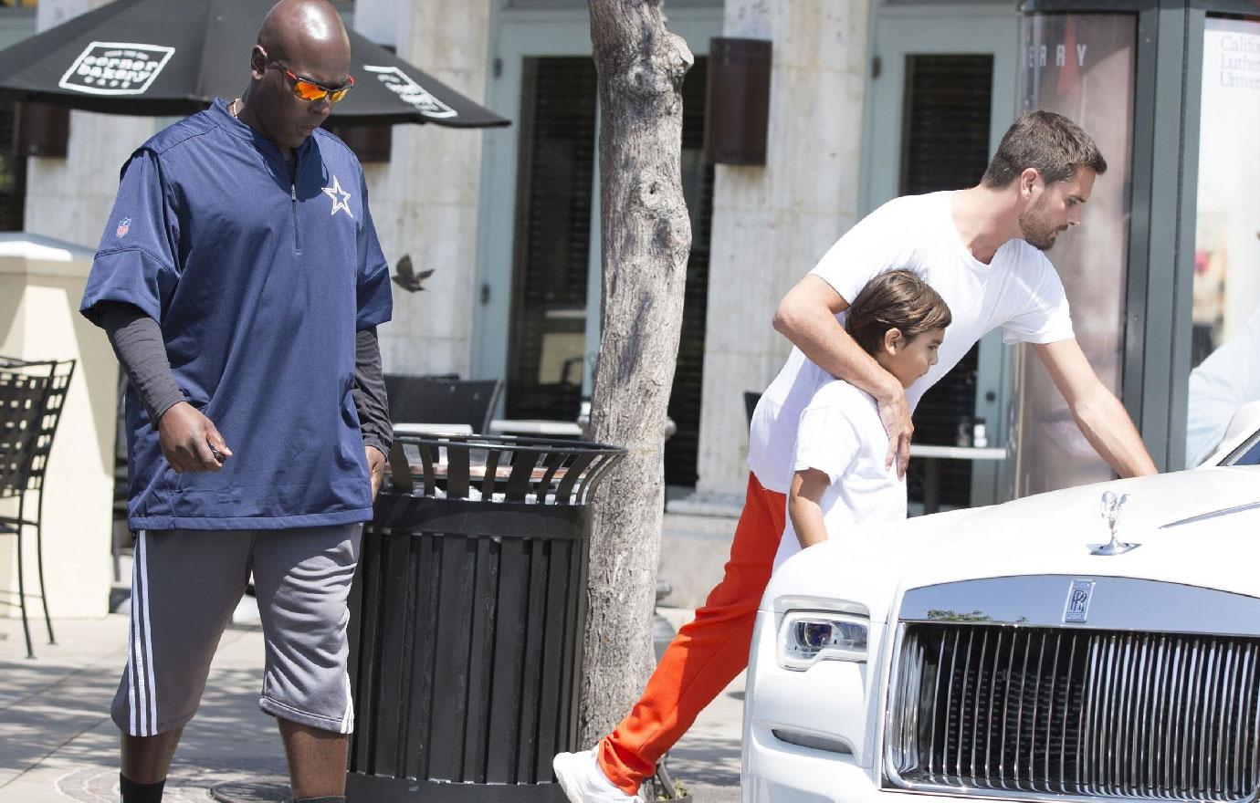 //scott disick meets corey gamble to discuss kourtney kardashian pp