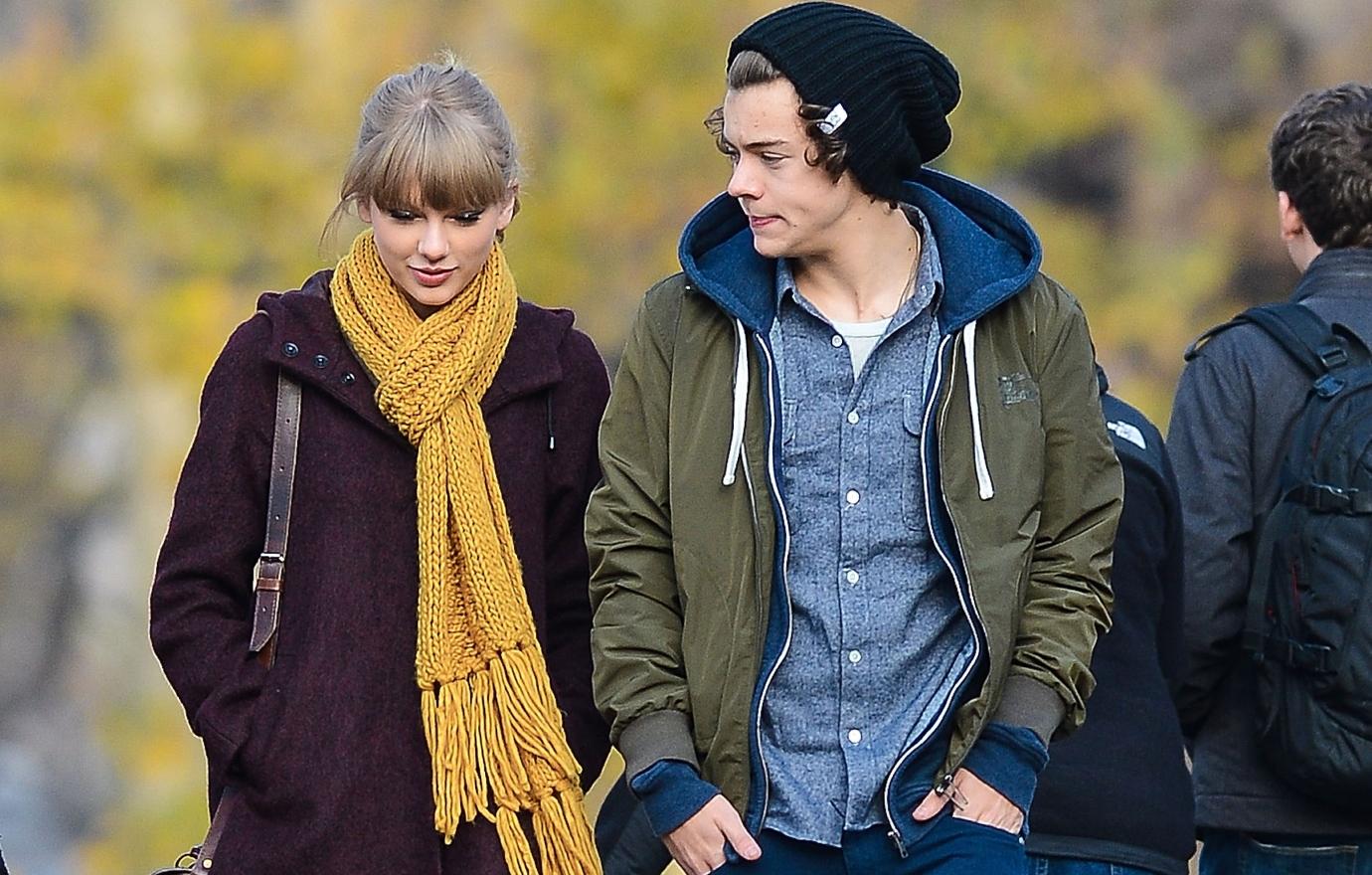 Taylor Swift walks with Harry Styles