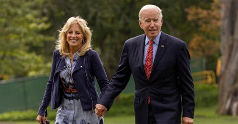 A photo of Joe and Jill Biden