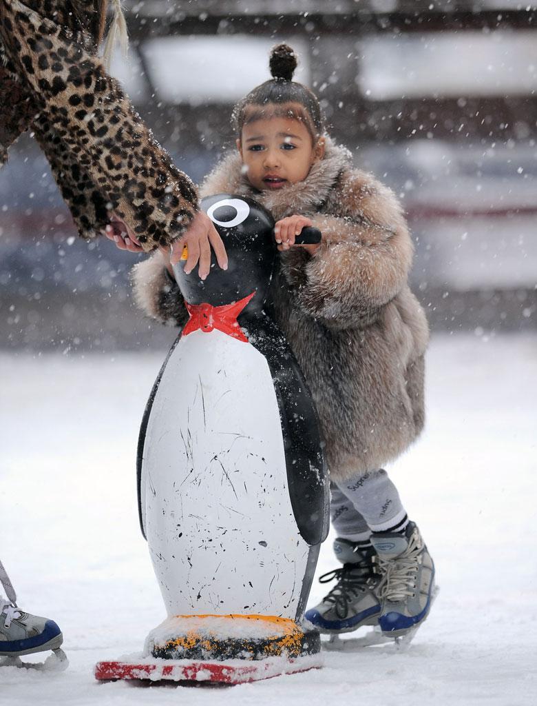 Kim Kardashian North West Ice Skating