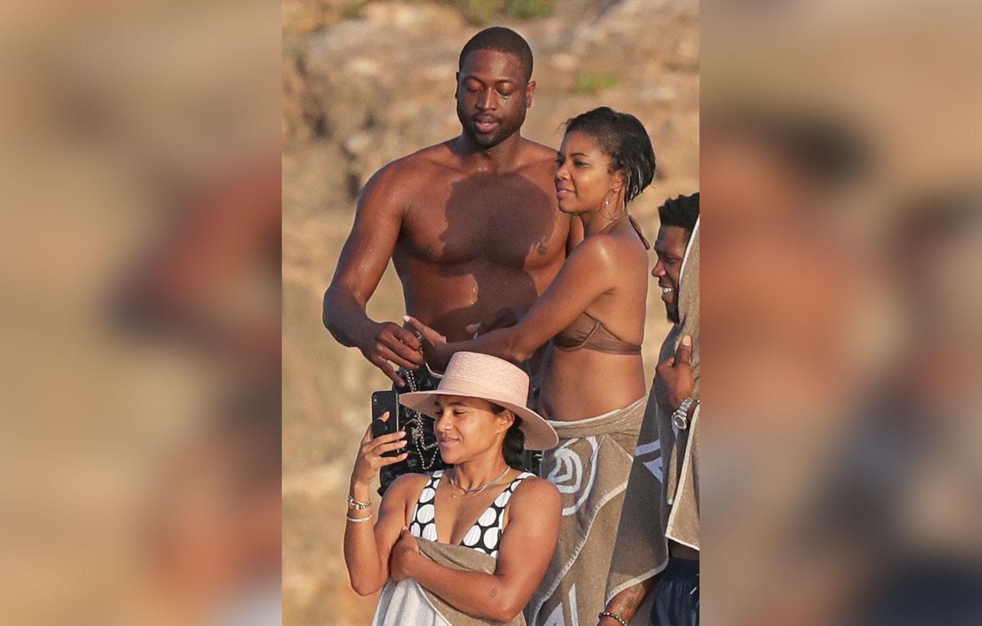 dwyane wade and gabrielle union kissing