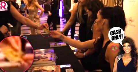 //teresa giudice cash only book signing avoid paper trail tax fraud speculation wide