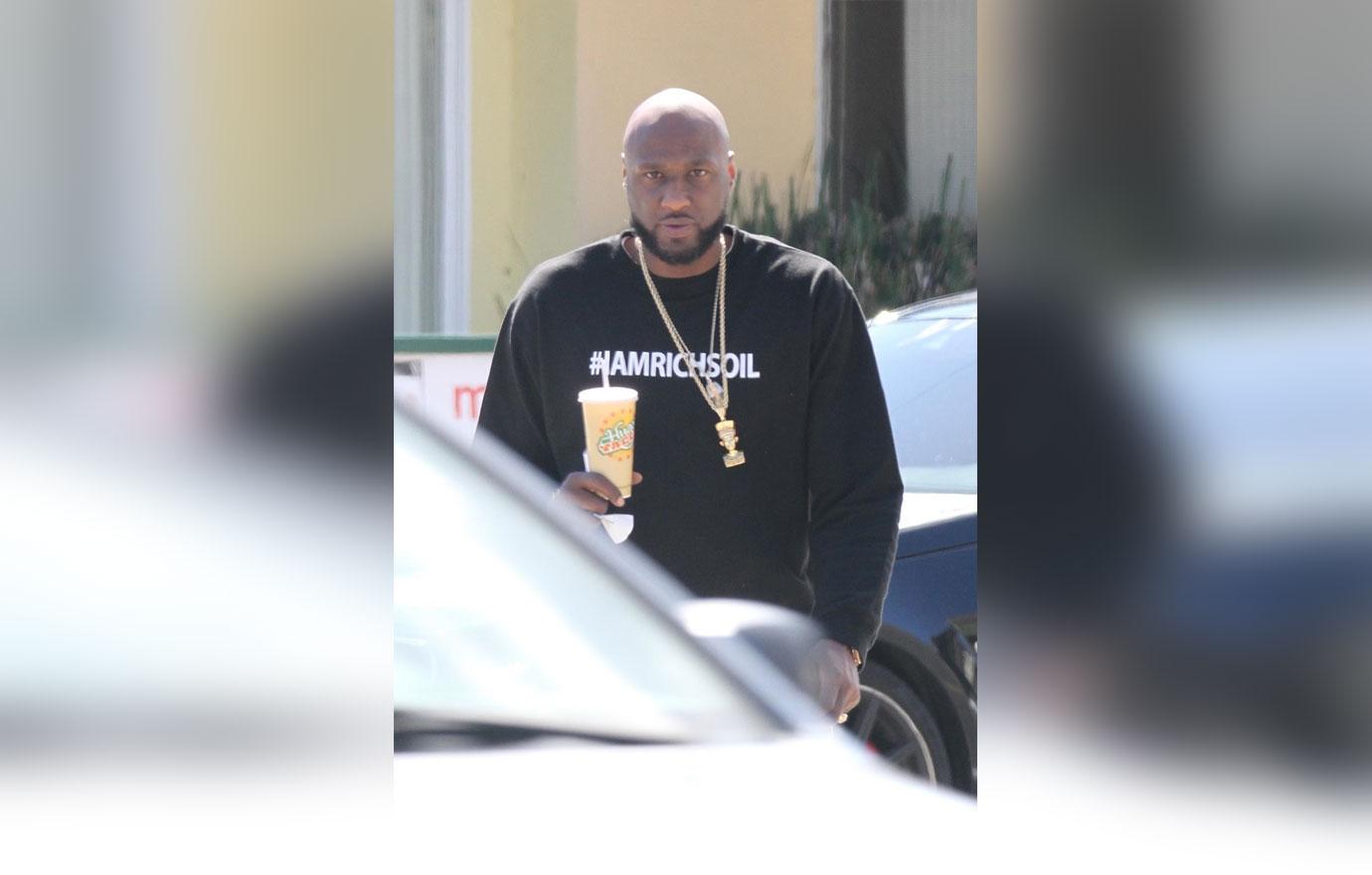 Lamar Odom Lunch Alone Gambling