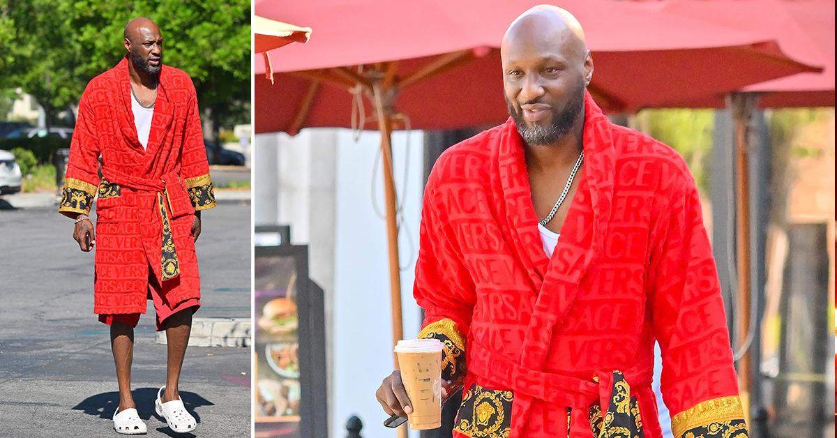 Lamar Odom Spotted in Versace Robe on Coffee Run As He Expands Sober Living Empire