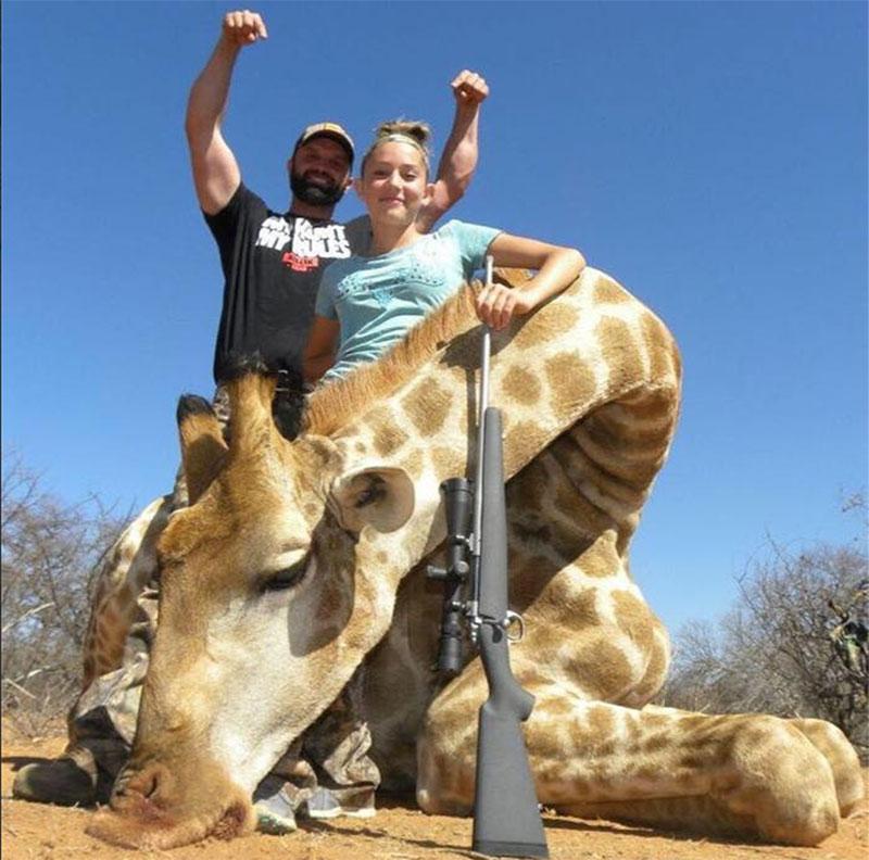 //Aryanna Gourdin Giraffe Trophy Hunting Outrage