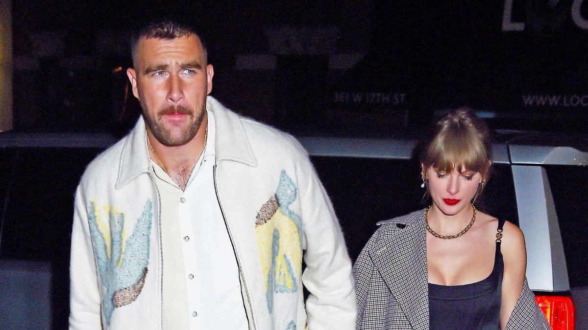 Photo of Travis Kelce and Taylor Swift