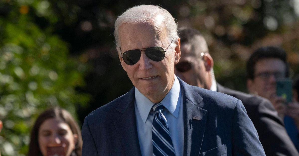 President Joe Biden Gets Lost In White House Garden Following Event