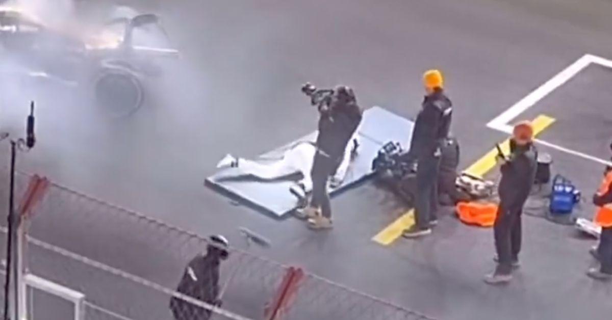 shocking moment brad pit collapsed grand prix las vegas secret