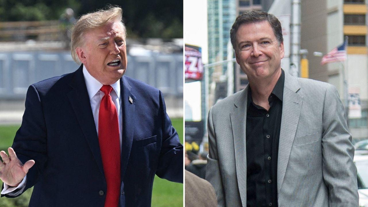 Image Of Donald Trump (left) and James Comey (right)