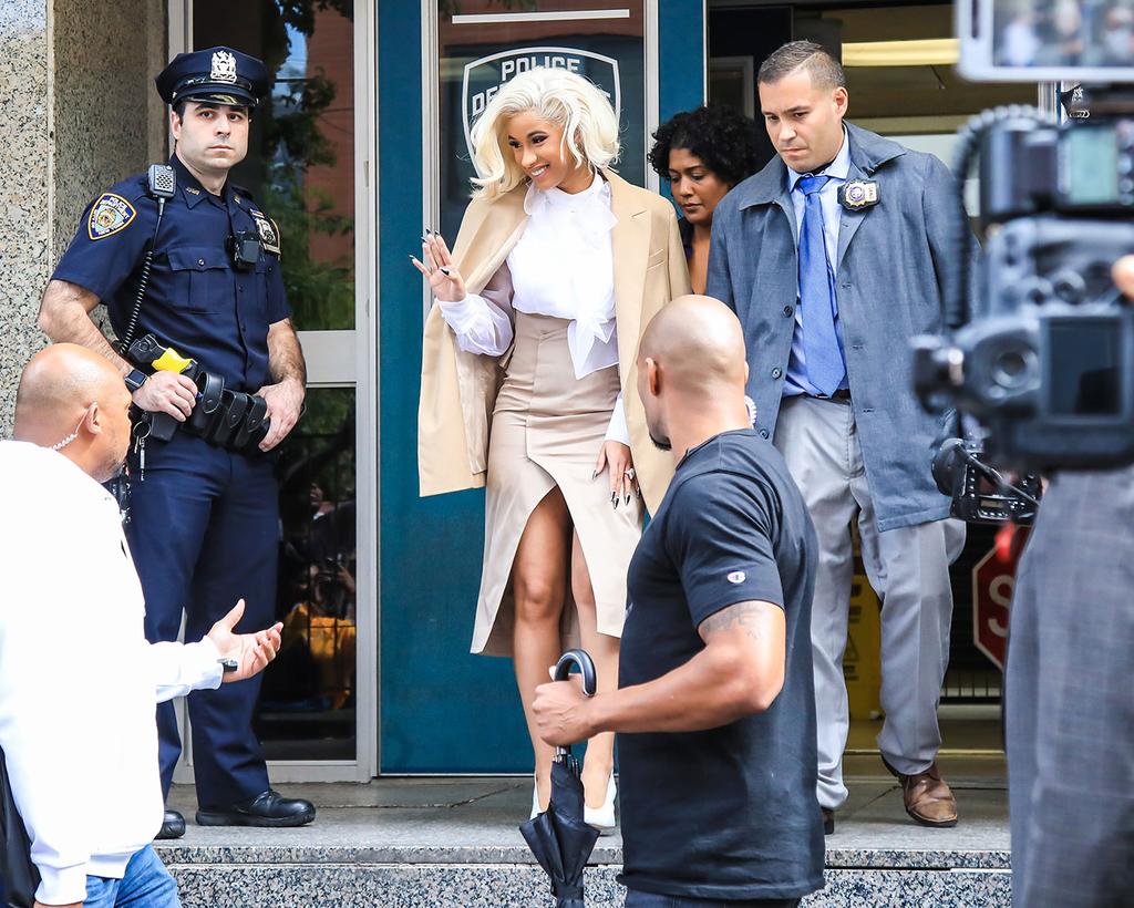 Photos: Cardi B Turns Herself In After Strip Club Brawl