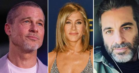 picture of Brad Pitt, Jennifer Aniston and Jim Curtis