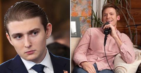 Split photo of Barron Trump, Stuart Knechtle