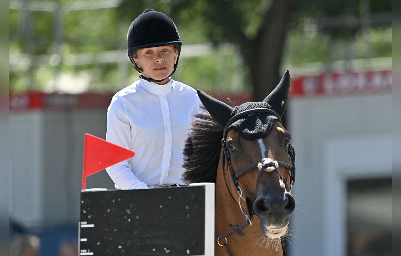 Mary-Kate Olsen Competes At Equestrian Event In France