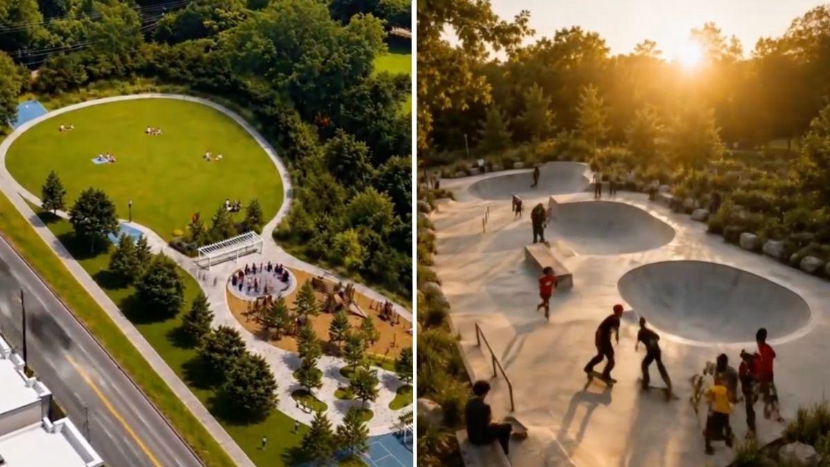 The Four Corners Park in Atlanta is expected to have basketball courts and a skate area.