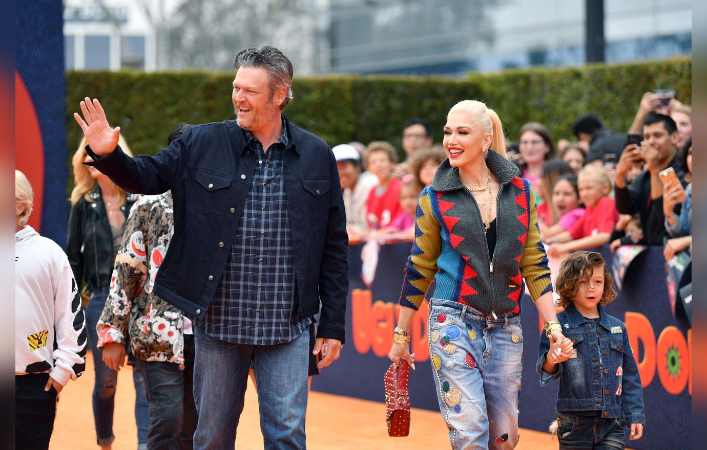 Gwen Stefani And Sons Attend Movie Premiere With Blake Shelton