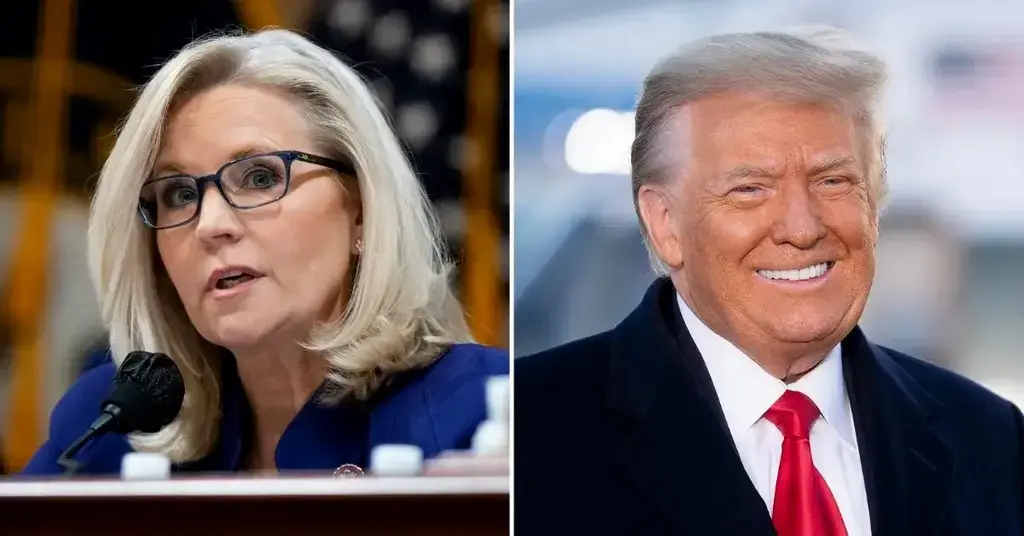 donald trump doubles down liz cheney locked up scathing response