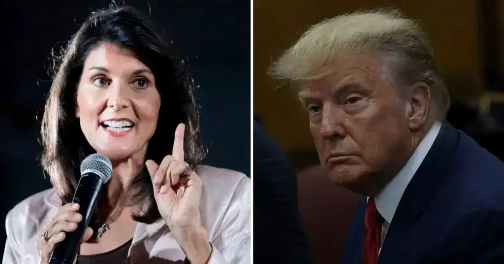 nikki haley trump comments on alexei navalny moments after rival calls him silence putin weak in knees