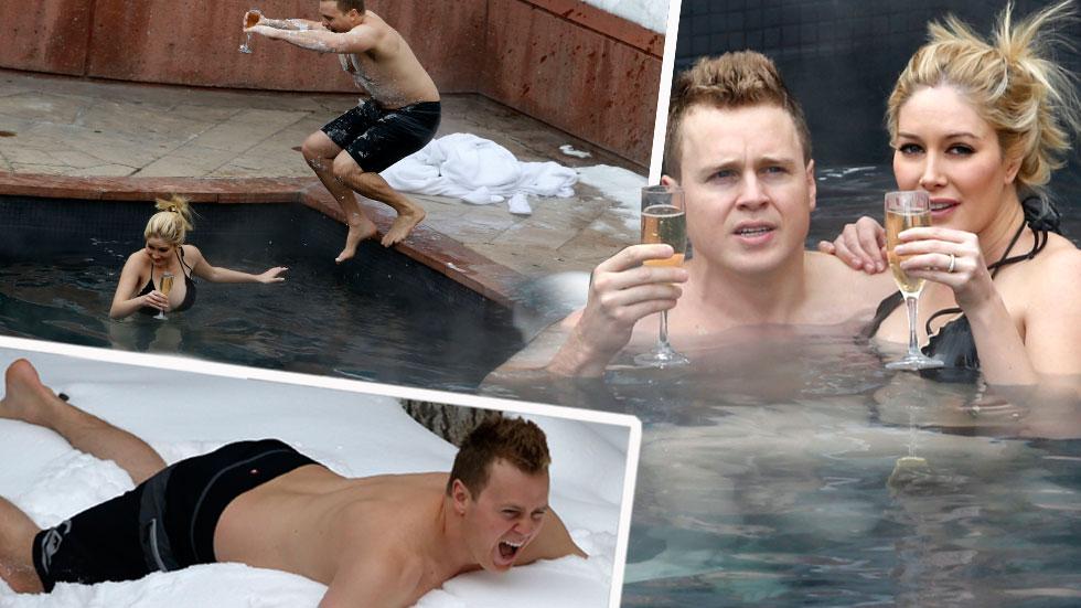 Heidi Montag & Spencer Pratt In Hot Tub