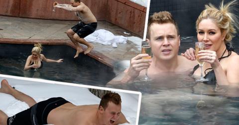 Heidi Montag & Spencer Pratt In Hot Tub