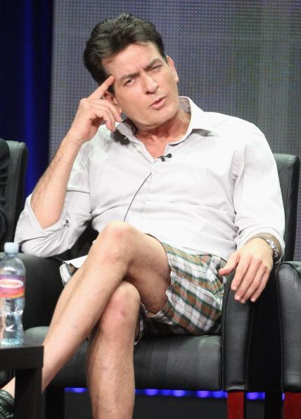 // actor charlie sheen speaks onstage at the gettyimages