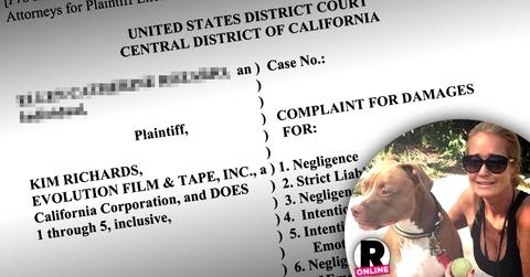 //kim richards dog attack bravo rhobh lawsuit PP